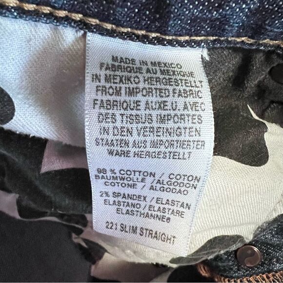 Lucky Brand 221 Slim Straight Button Fly Jeans Size 33/32 - Picture 8 of 9